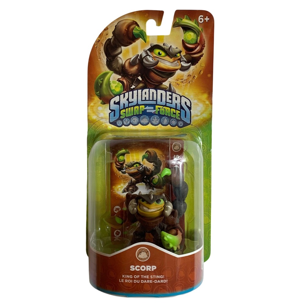 2013 Skylanders Swap Force Scorp‎ King of the Sting Earth Core Figure New 84806